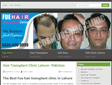 Tablet Screenshot of lahorehairclinic.com